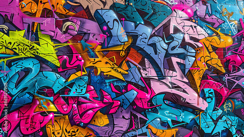 Wallpaper Mural Abstract Urban Expression, Vibrant Graffiti Wallart, Colorful Wallpaper Artwork, Street Style Background Design, Modern Aerosol Paint Mural, Artistic City Culture Wall Decoration Torontodigital.ca