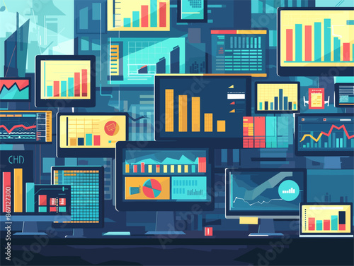 Diversify Your Investments: A Portfolio of Assets in Flat Animated Style