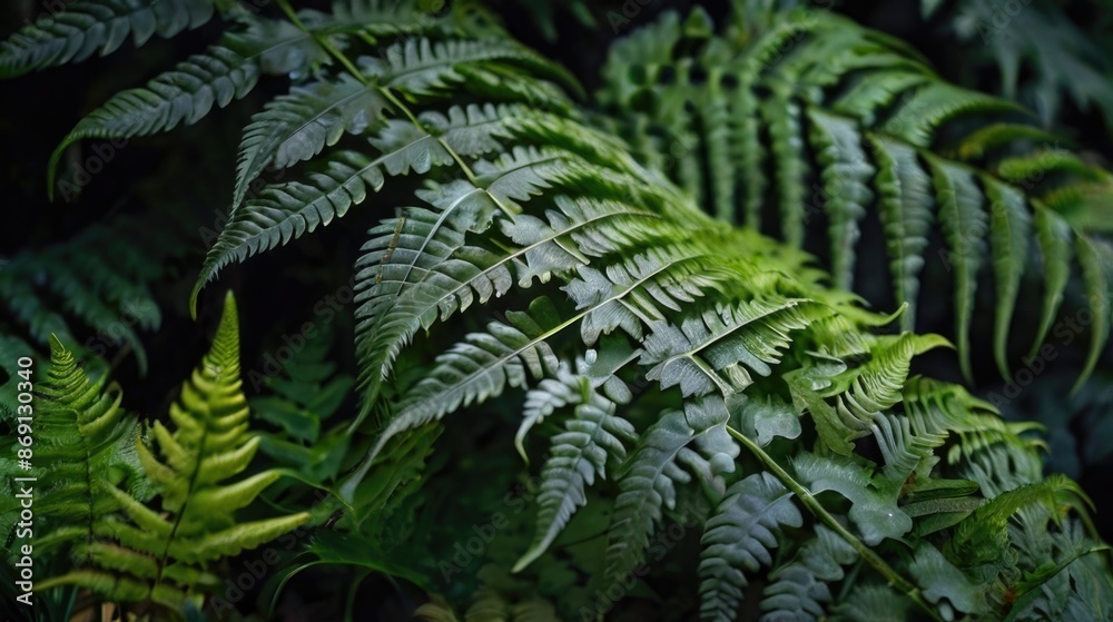 Close-up ferns leaves Close-up ferns leaves