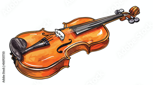 Violin Musical Instrument vector illustration 