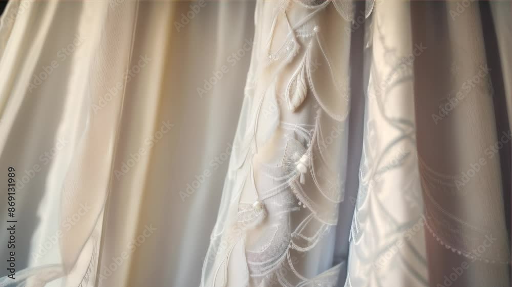 white curtain with a pattern ,generative ai white curtain with a pattern ,generative ai