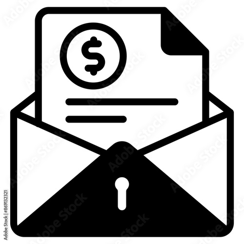 An envelop containg account information.
