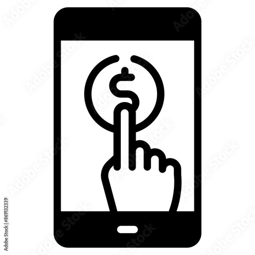 Money deposit and withdrawal click.