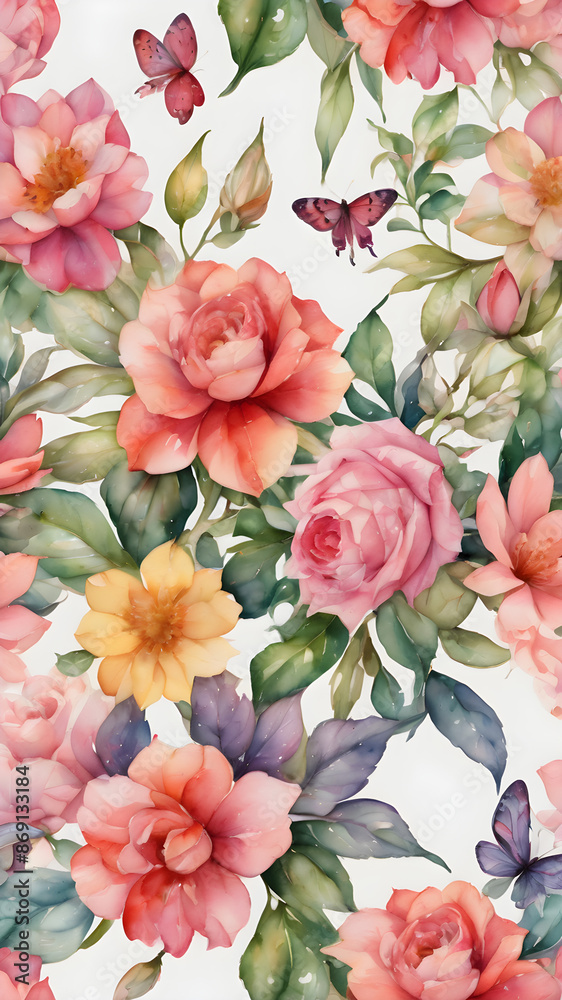 Watercolor illustration of coquette aesthetic elements png on background Watercolor illustration of coquette aesthetic elements png on background