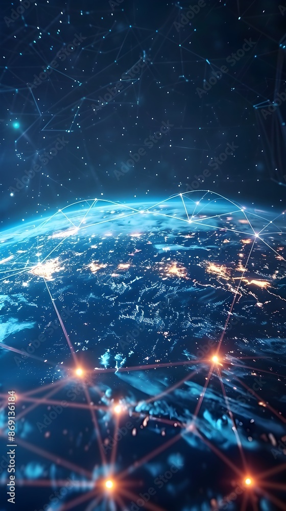 Digital Global Network and Connectivity Concept with Cyber Technology and Data Exchange Digital Global Network and Connectivity Concept with Cyber Technology and Data Exchange