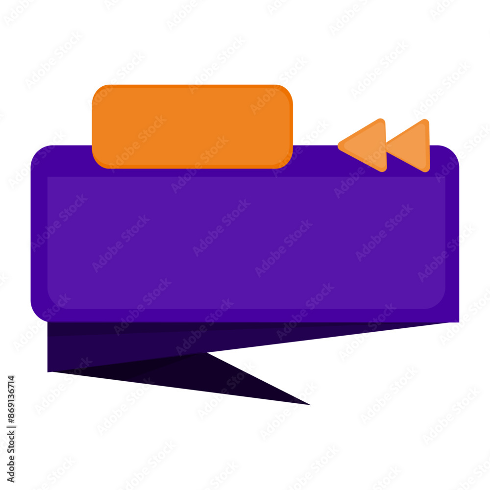 text box with square internet button icon for your sale design 