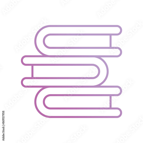 books icon with white background vector stock illustration
