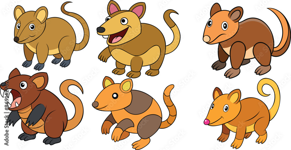 Cuban Solenodon flat design ,animal vector design Cuban Solenodon flat design ,animal vector design