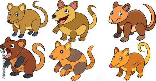 Cuban Solenodon  flat  design ,animal vector design