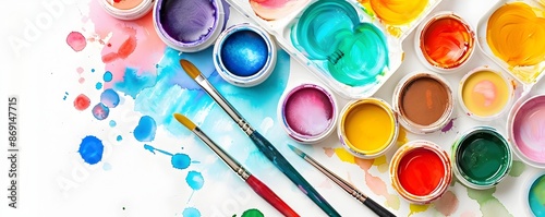 Vibrant Set of Watercolor P...