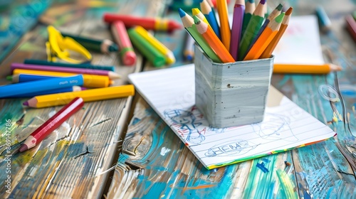 Colorful Art Supplies for C...