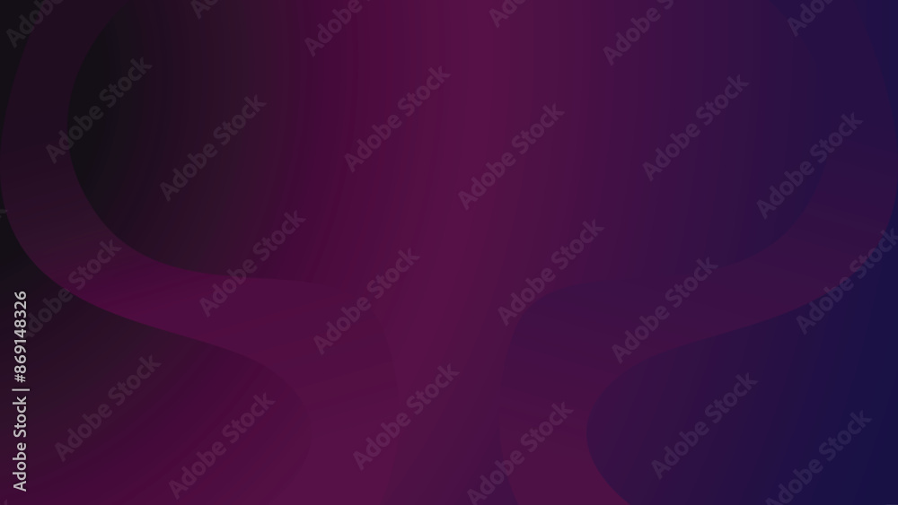 Purple wave isolated on a purple blue gradient background, futuristic design. Vector illustration