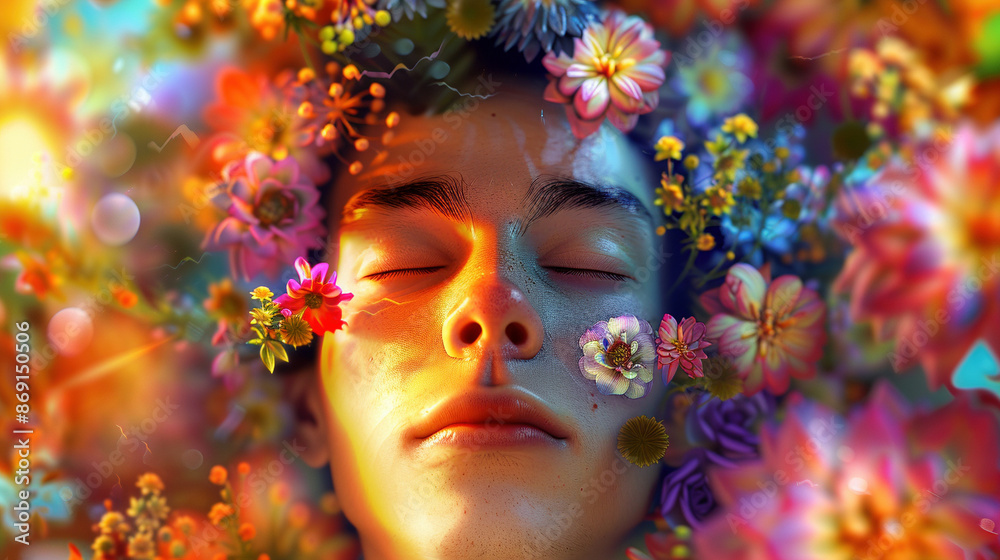 Floral Reverie: Portrait of Serenity Floral Reverie: Portrait of Serenity