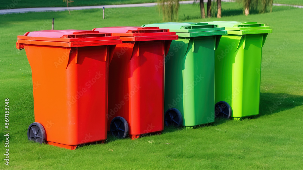 Utilization of garbage, waste. Ecological concept of separate collection. AI generated. Utilization of garbage, waste. Ecological concept of separate collection. AI generated.