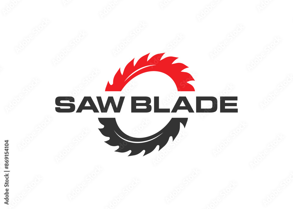 Minimal and professional Saw blade logo design template. Simple woodworking logo Minimal and professional Saw blade logo design template. Simple woodworking logo