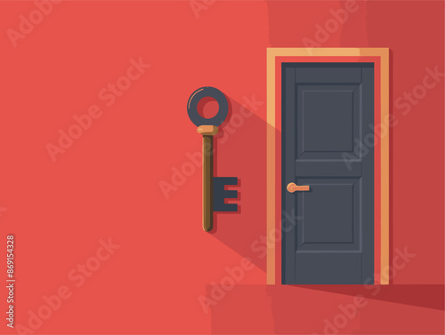 Unveiling the Gateway to Infinite Potential: A Key Unlocks a Doorway to New Horizons, Symbolizing the Power of Exploration and Discovery