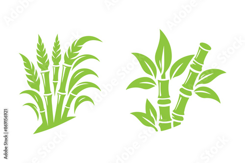 Sugar cane Template vector symbol nature