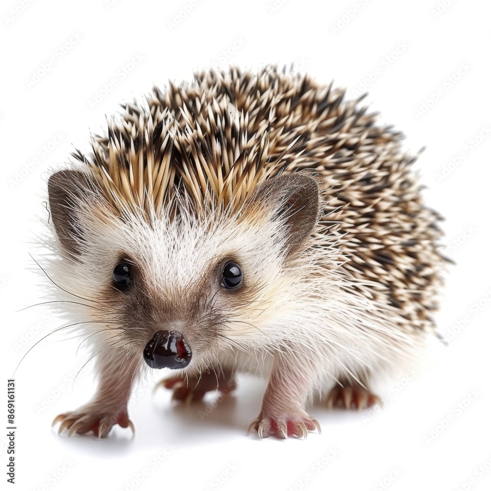 hedgehog isolated on white background hedgehog isolated on white background
