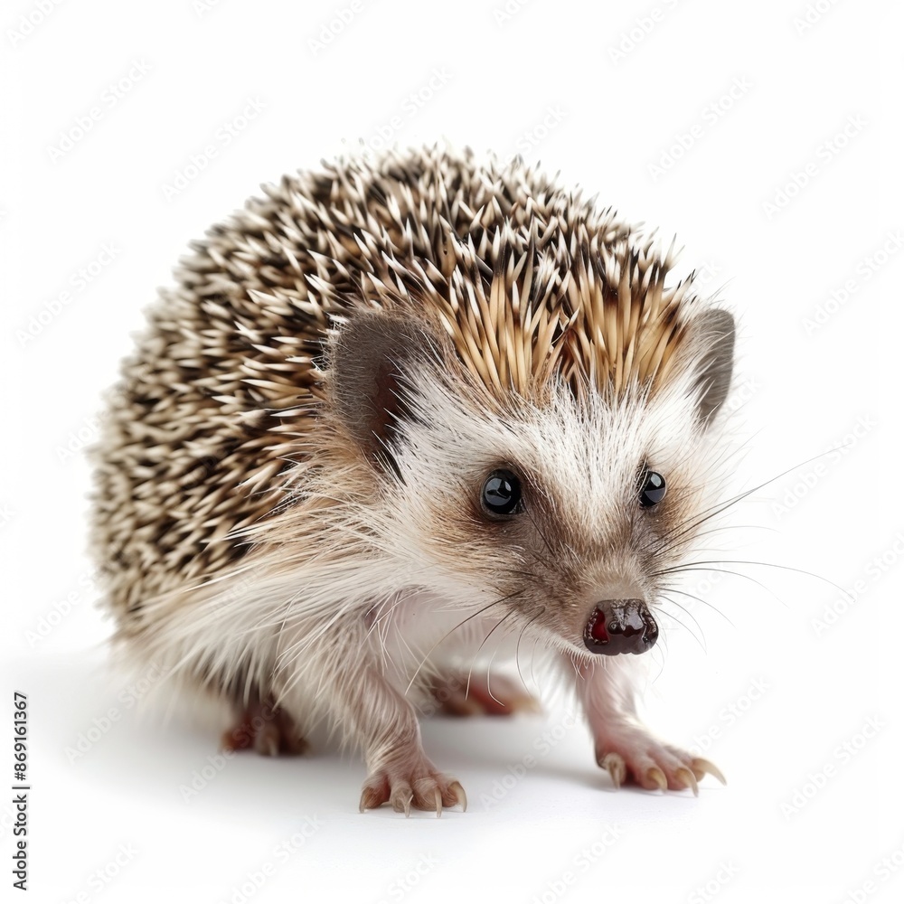 baby hedgehog isolated on white background baby hedgehog isolated on white background