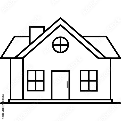 maison vector illustration on white background