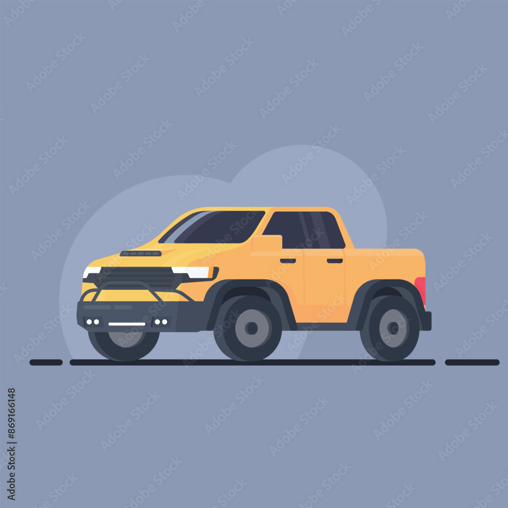 Outdoor Car Flat design illustration Outdoor Car Flat design illustration