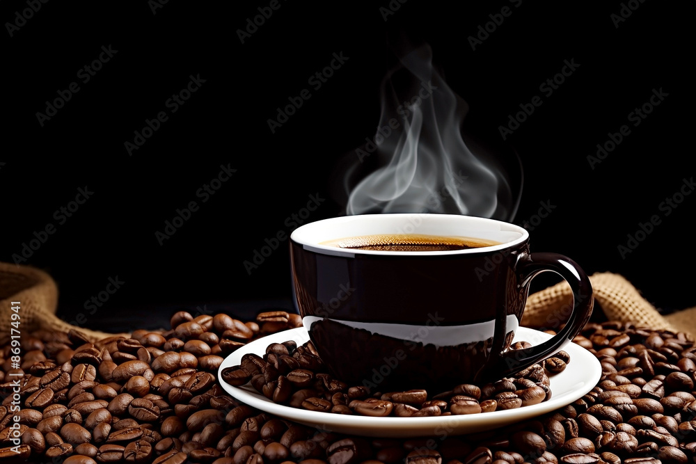 cup of coffee. Generative Ai cup of coffee. Generative Ai