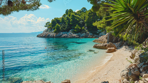 plan your dream vacation on a beautiful mediterranean tropical beach