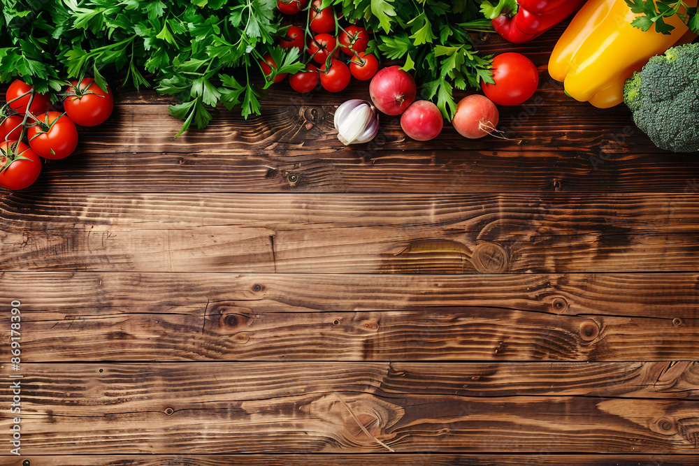 AI generated image of fresh products many kind of vegetables with empty space AI generated image of fresh products many kind of vegetables with empty space