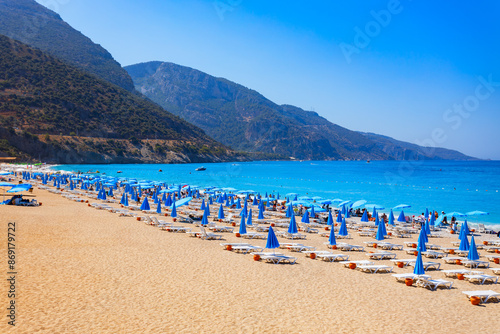 Fototapeta Naklejka Na Ścianę i Meble -  Oludeniz or Blue Lagoon beach in Turkey