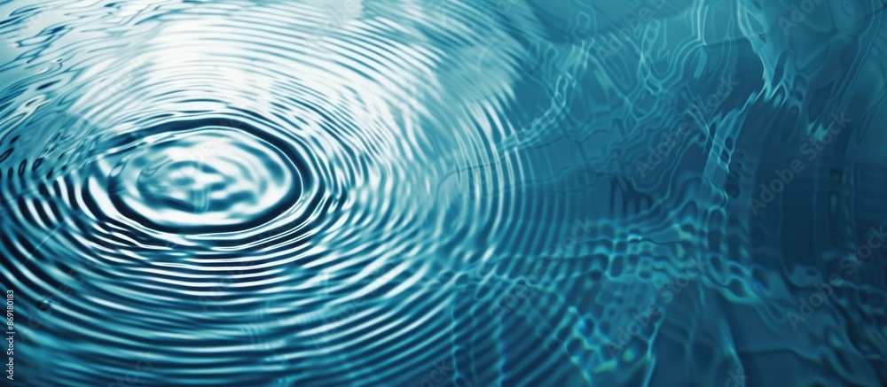 Blue water texture with ripples and rings - spa concept background with copy space. Blue water texture with ripples and rings - spa concept background with copy space.