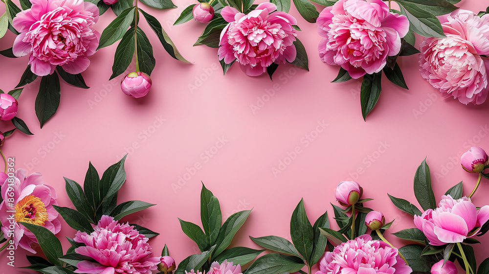 design a beautiful floral frame for your next social media post with copy space