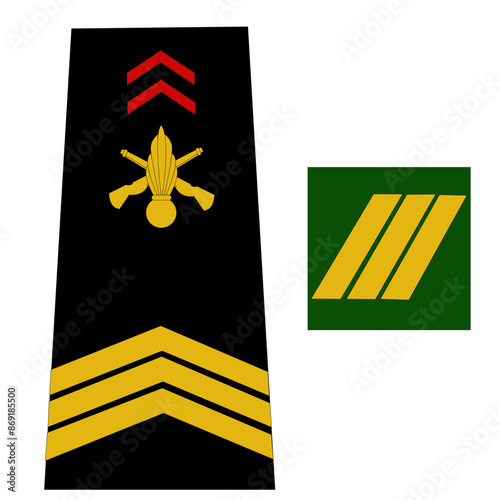 Galon de l'armée de terre française: Sergent-chef 