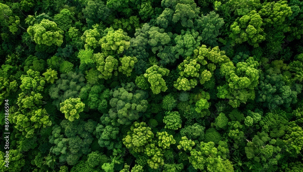 Stunning aerial view of a lush, dense green forest, showcasing the vibrant treetops and natural beauty of untouched wilderness from above Stunning aerial view of a lush, dense green forest, showcasing the vibrant treetops and natural beauty of untouched wilderness from above