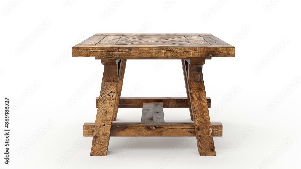 Farmhouse End Table isolate on white background: Rustic charm, wood with distressed finish, often featuring cross designs or barn-inspired elements.
Farmhouse End Table isolate on white background: Rustic charm, wood with distressed finish, often featuring cross designs or barn-inspired elements.