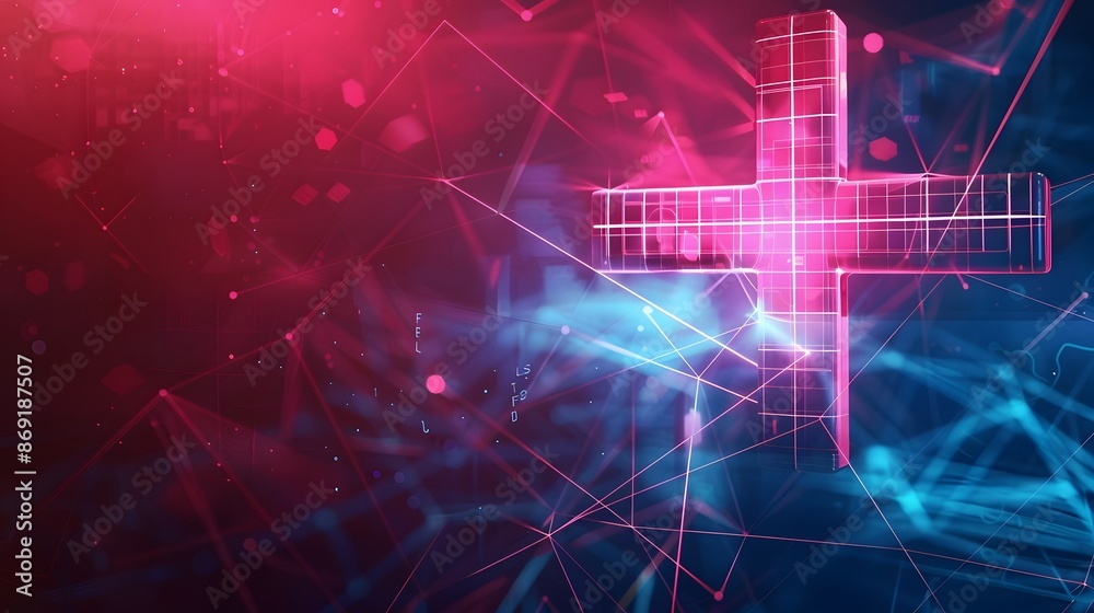 Fototapeta premium colorful medical cross background