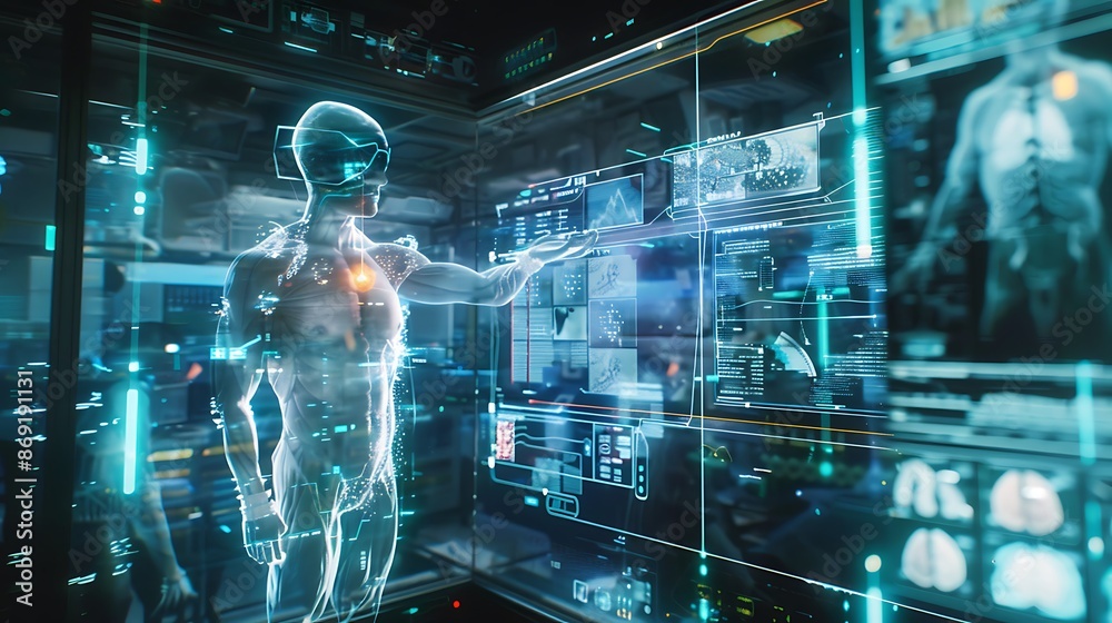 Digital Human Interacting with Holographic Interface Digital Human Interacting with Holographic Interface