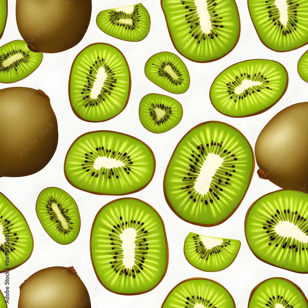 Fototapeta premium Kiwi pattern