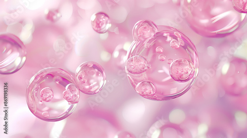 pink bubbles