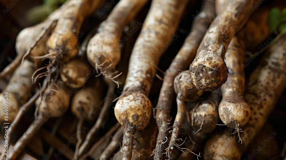 Close-Up of Freshly Harvested Parsnip Roots Close-Up of Freshly Harvested Parsnip Roots