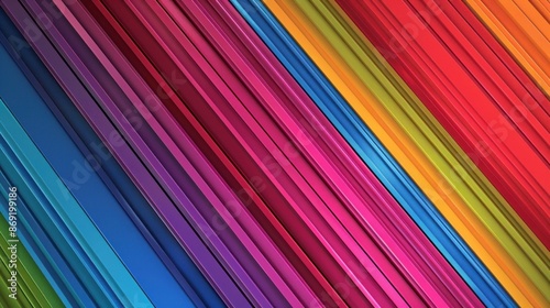 Colorful parallel lines in vivid diagonal layout.