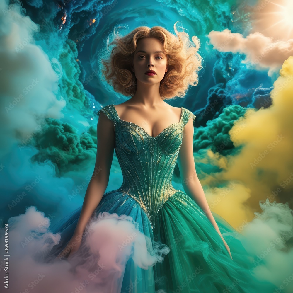 woman in a beautiful dress woman in a beautiful dress