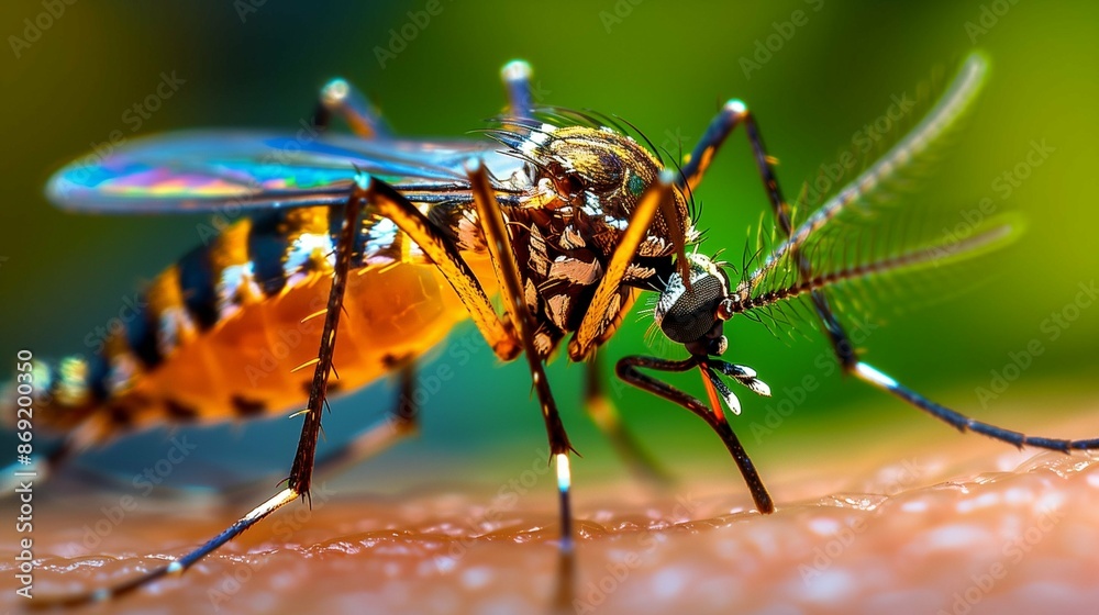Fototapeta premium mosquito isolated on white background
