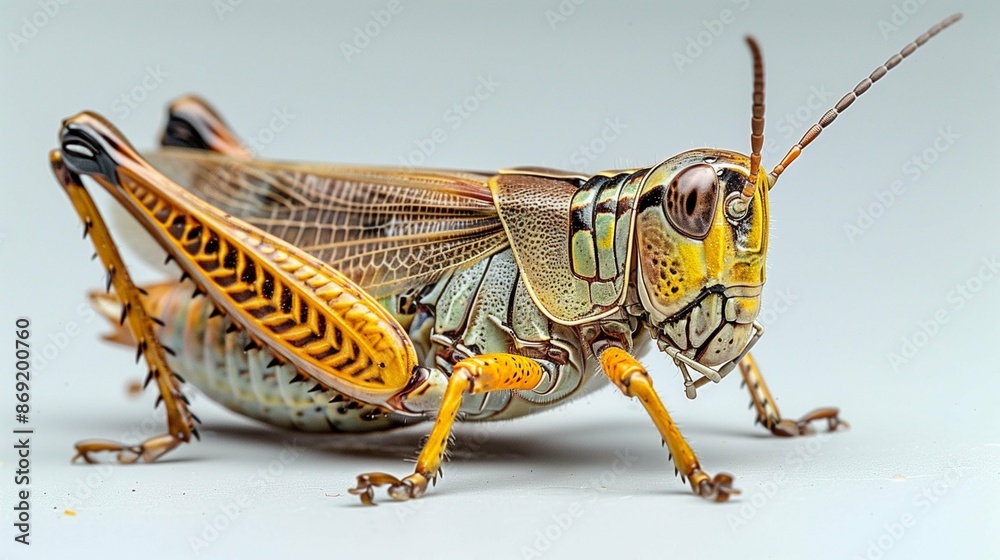 grasshopper on a white background grasshopper on a white background