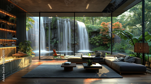 interior of a luxury hotel room