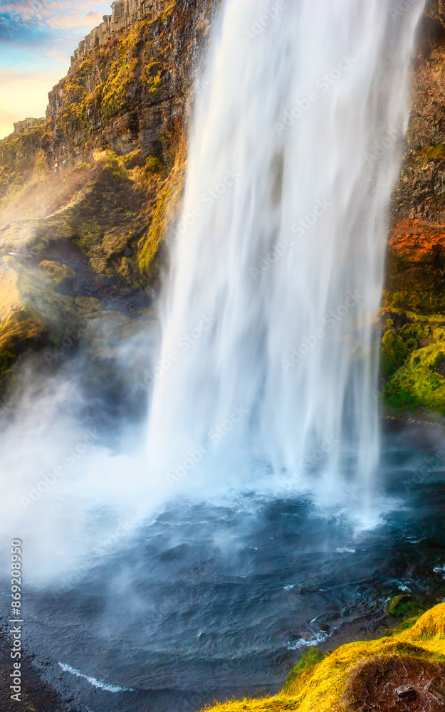 Fototapeta premium Seljalandsfoss waterfall in Iceland