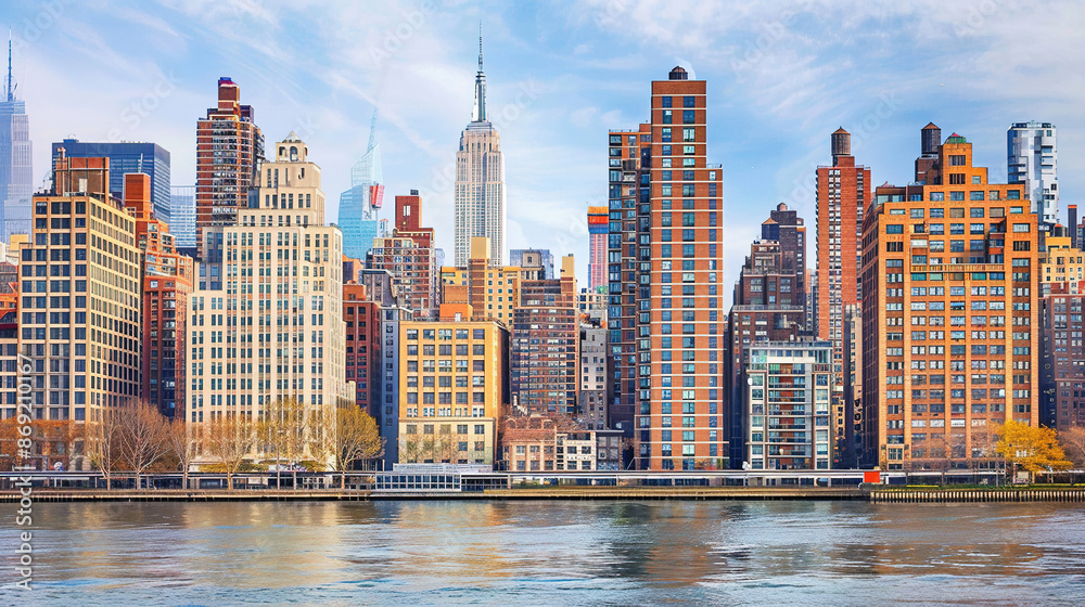 Fototapeta premium City skyline background