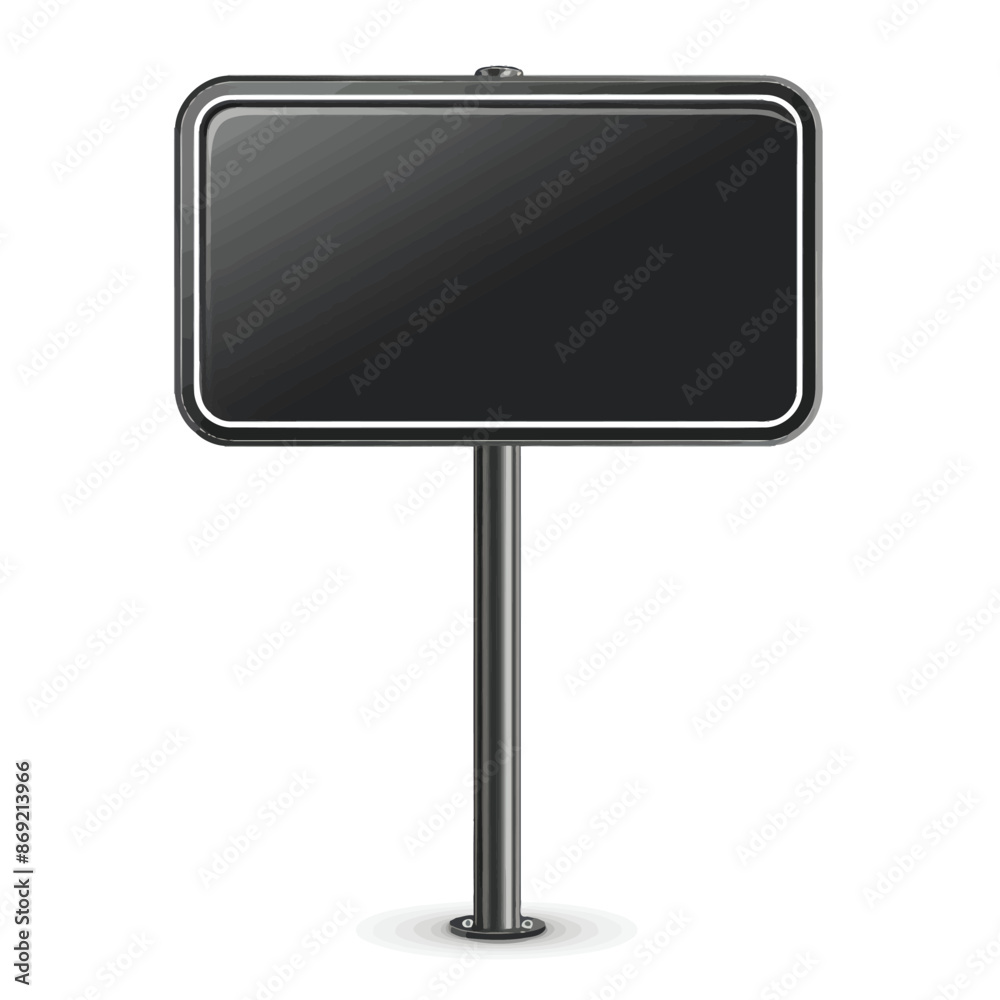 Black and white vector sign empty isolated on white background Generative Ai Black and white vector sign empty isolated on white background Generative Ai