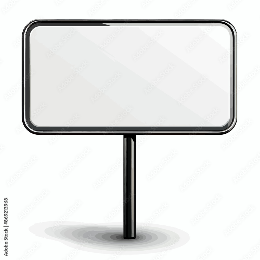 Black and white vector sign empty isolated on white background Generative Ai Black and white vector sign empty isolated on white background Generative Ai