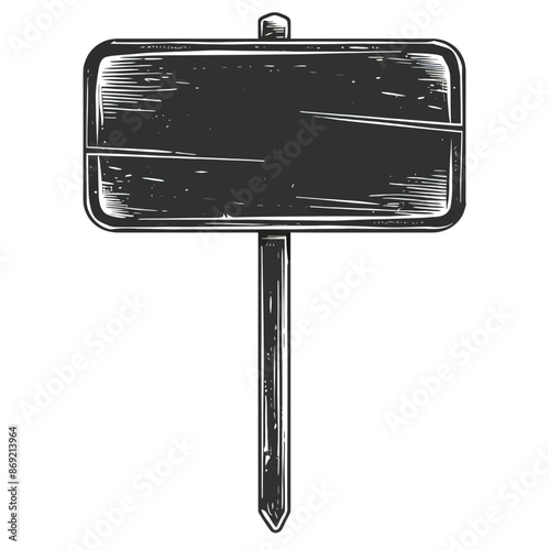 Black and white vector sign empty isolated on white background Generative Ai