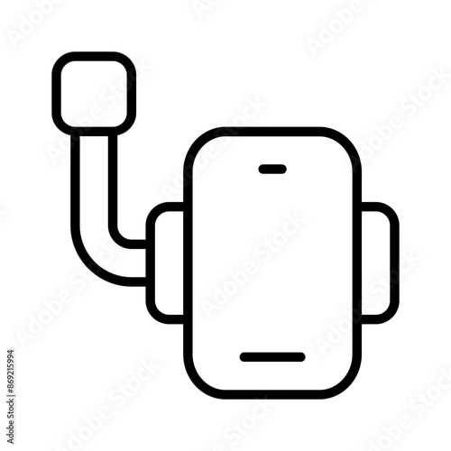 phone holder icon with line style, perfect for user interface projects
